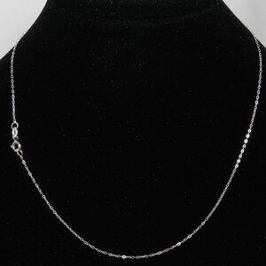 16" Flat Cable 2mm .925 Sterling Silver Chain Spring Ring Clasp Necklace CN242